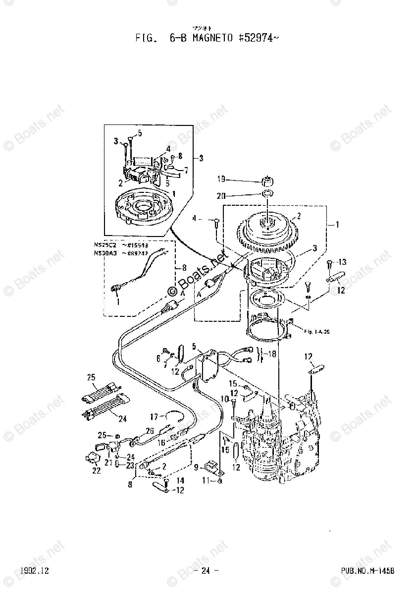 Tohatsu Outboard 1996 OEM Parts Diagram for MAGNETO | Boats.net