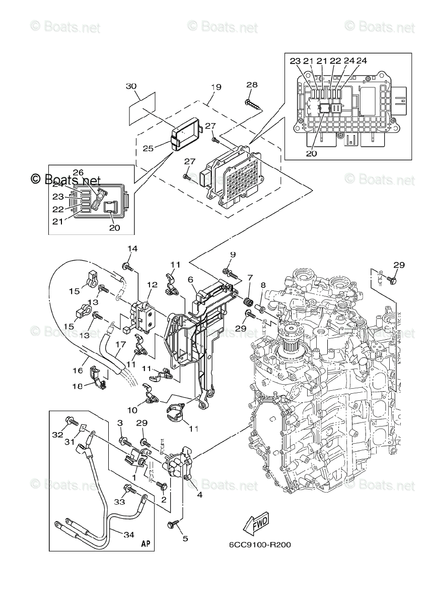 Yamaha Outboard Parts by Year 2006 And Later OEM Parts Diagram for