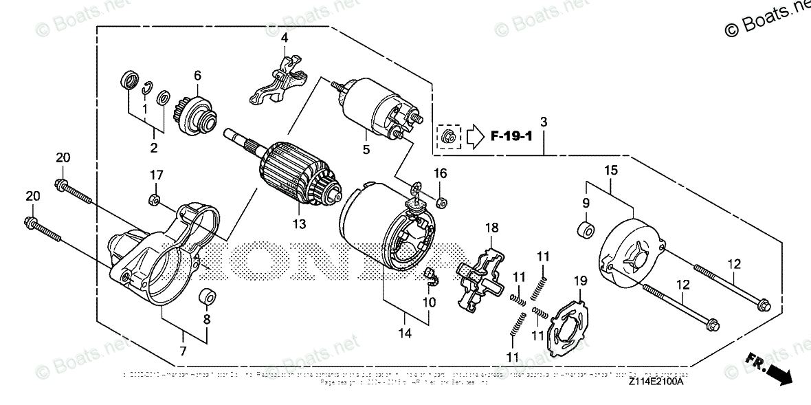 Honda Generators EM7000IS A2 VIN# EAHJ-1000001 OEM Parts Diagram