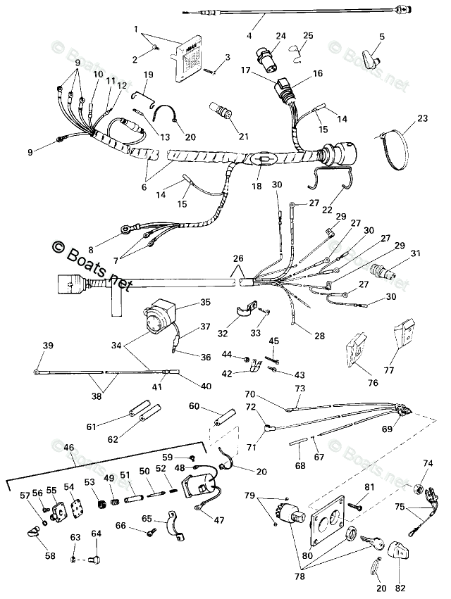 Evinrude Outboard Rigging Parts & Controls by Year 1990 OEM Parts