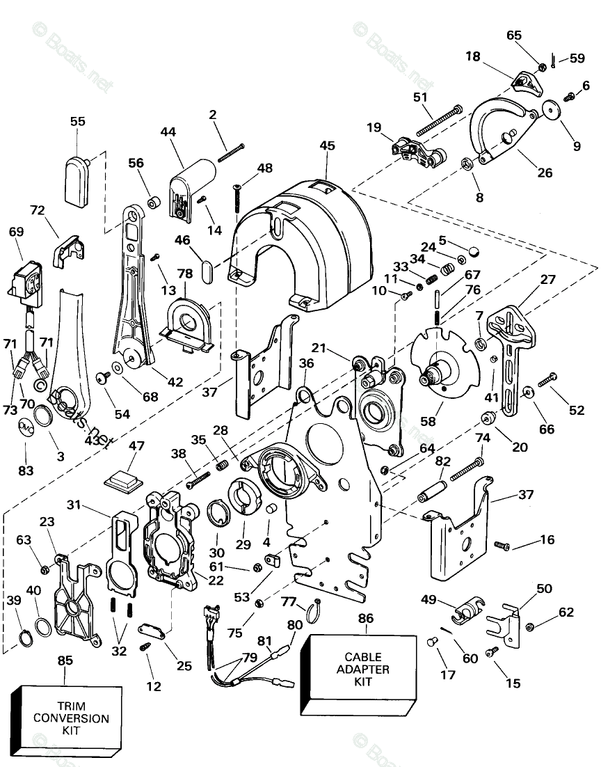Evinrude Outboard Rigging Parts & Controls by Year 2000 OEM Parts