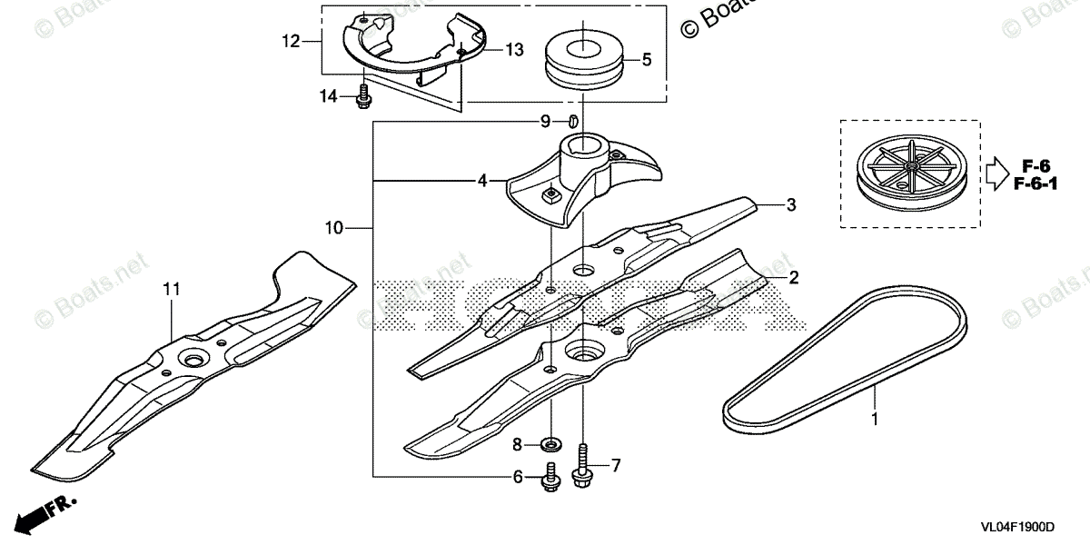 Honda Lawn Mowers Hrr216k9 Vkaaa Vin Mzcg 1000001 To Mzcg 1140000 Oem Parts Diagram For Rotary 1075