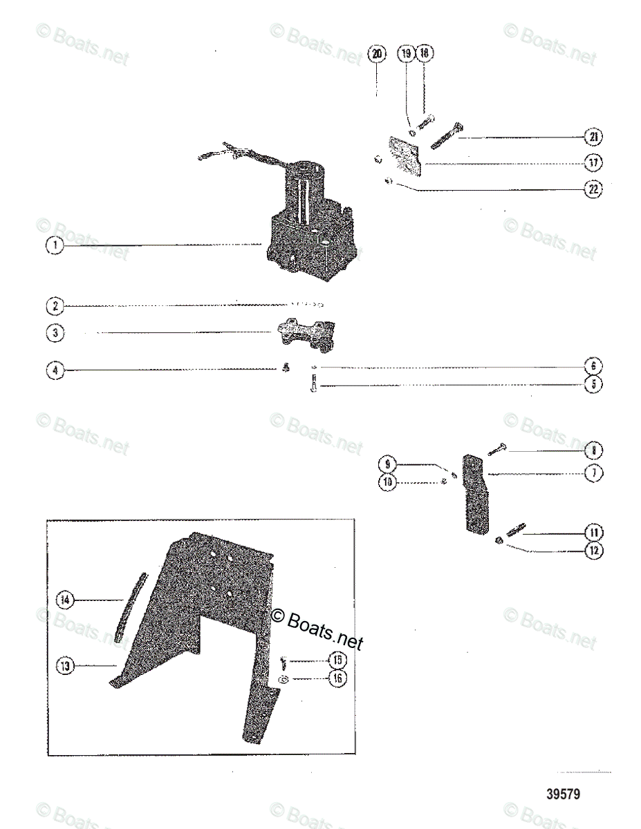 Mercruiser Sterndrive Outdrives OEM Parts Diagram for Hydraulic Pump