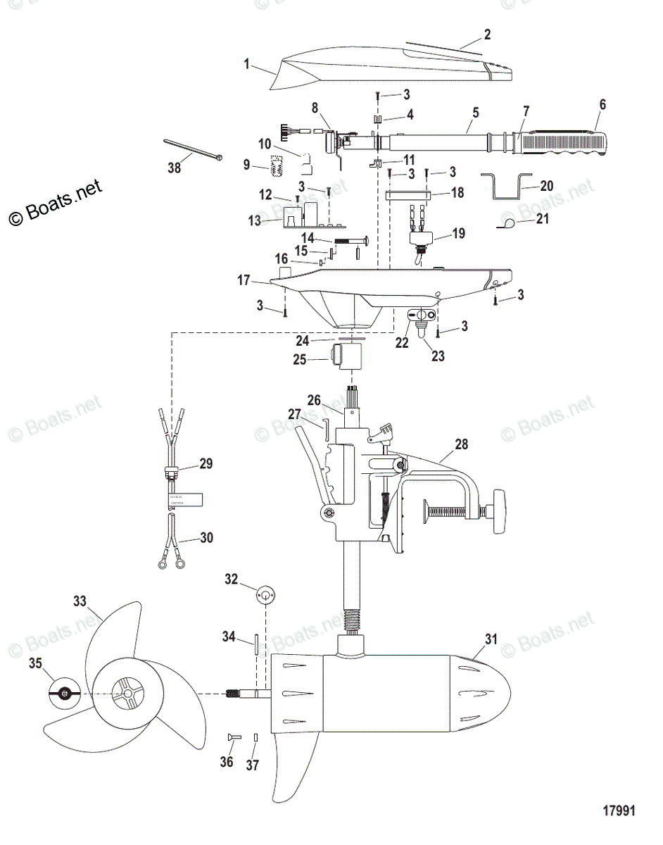 Trolling Motor Fresh Water Series OEM Parts