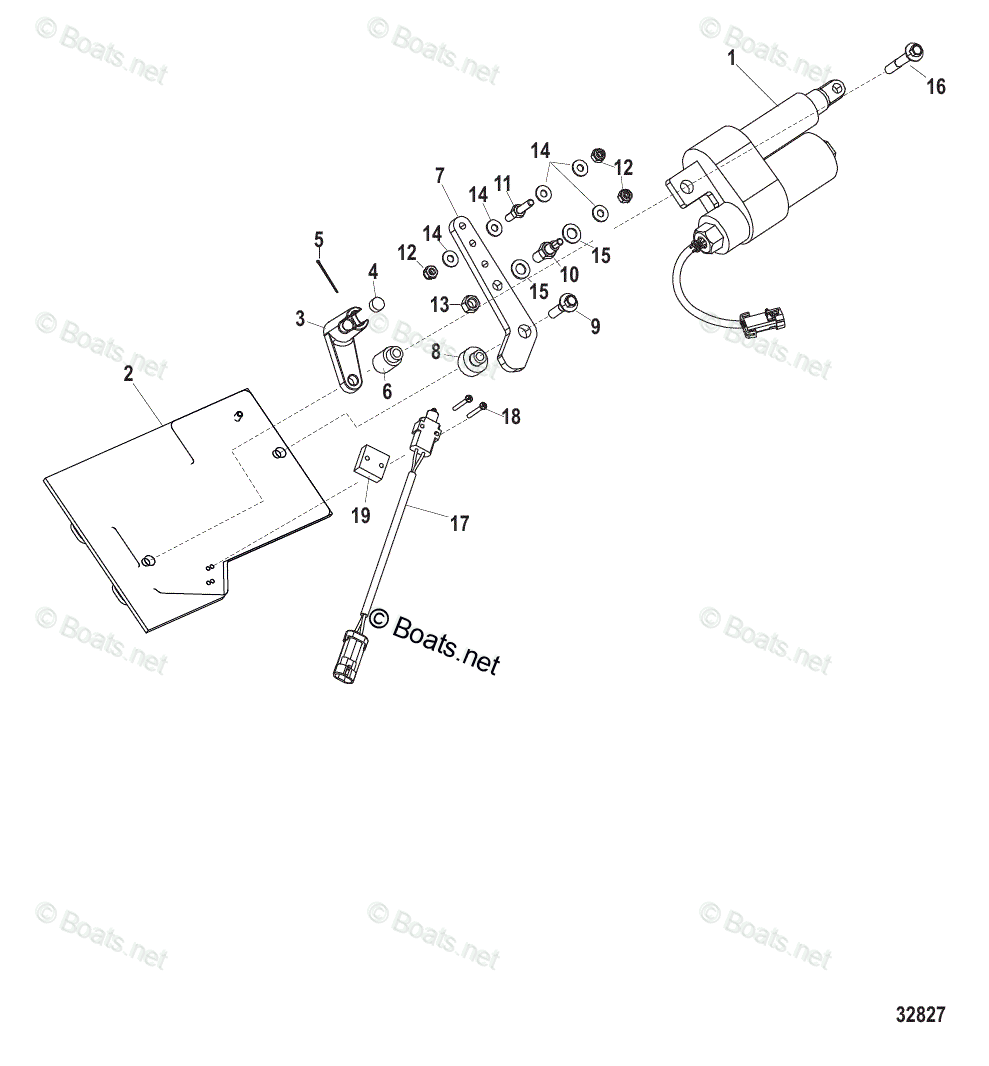 Mercruiser Sterndrive Gas Engines OEM Parts Diagram for