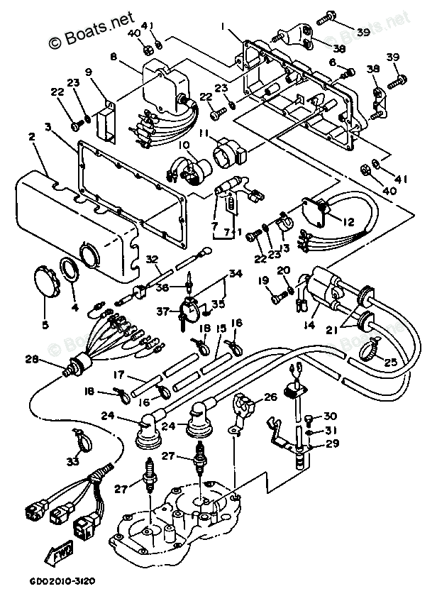 Yamaha Waverunner 1993 OEM Parts Diagram for ELECTRICAL (1