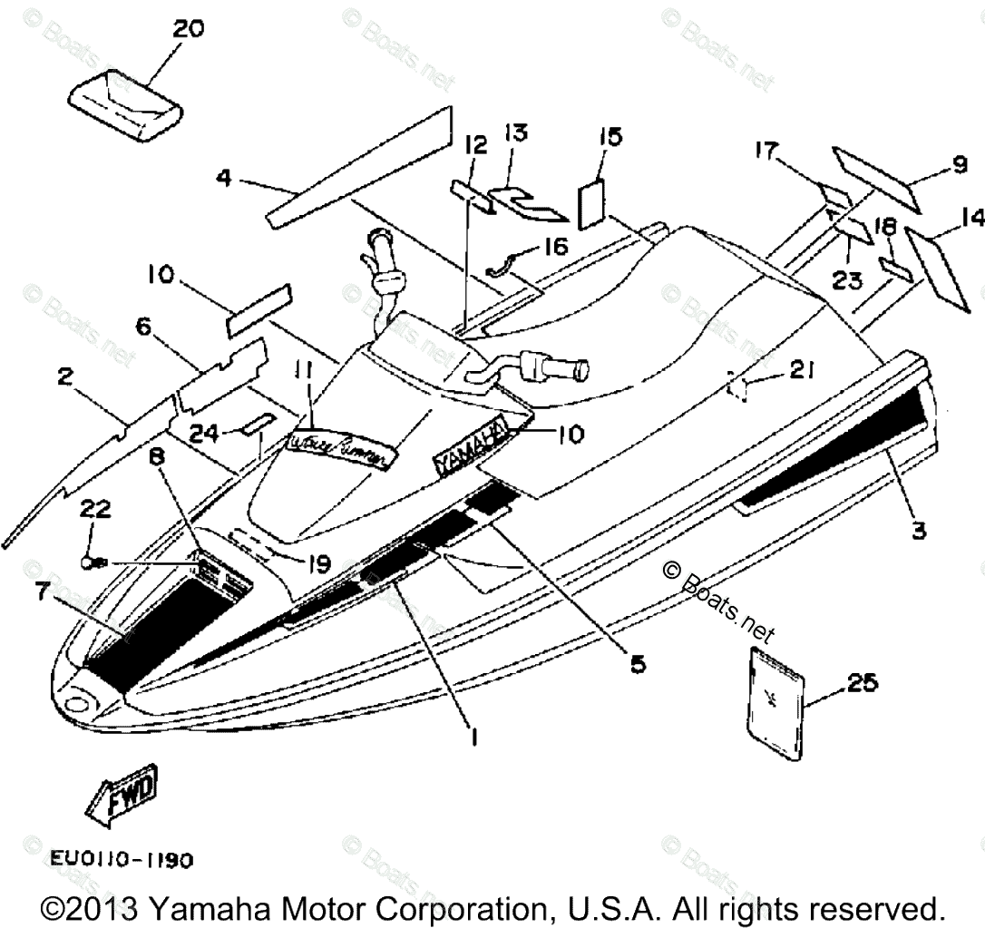 Yamaha Waveraider Parts Diagram