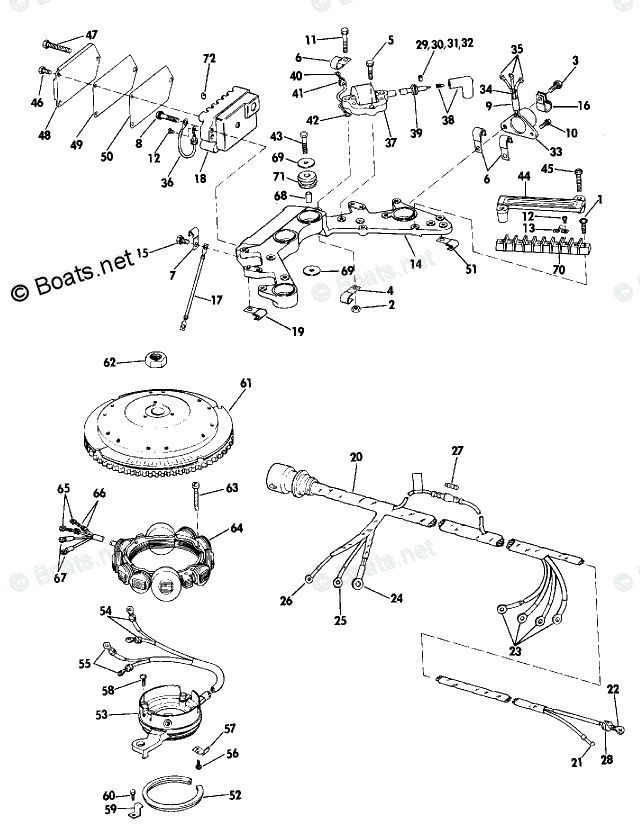 Evinrude Outboard Parts by HP 135HP OEM Parts Diagram for Ignition