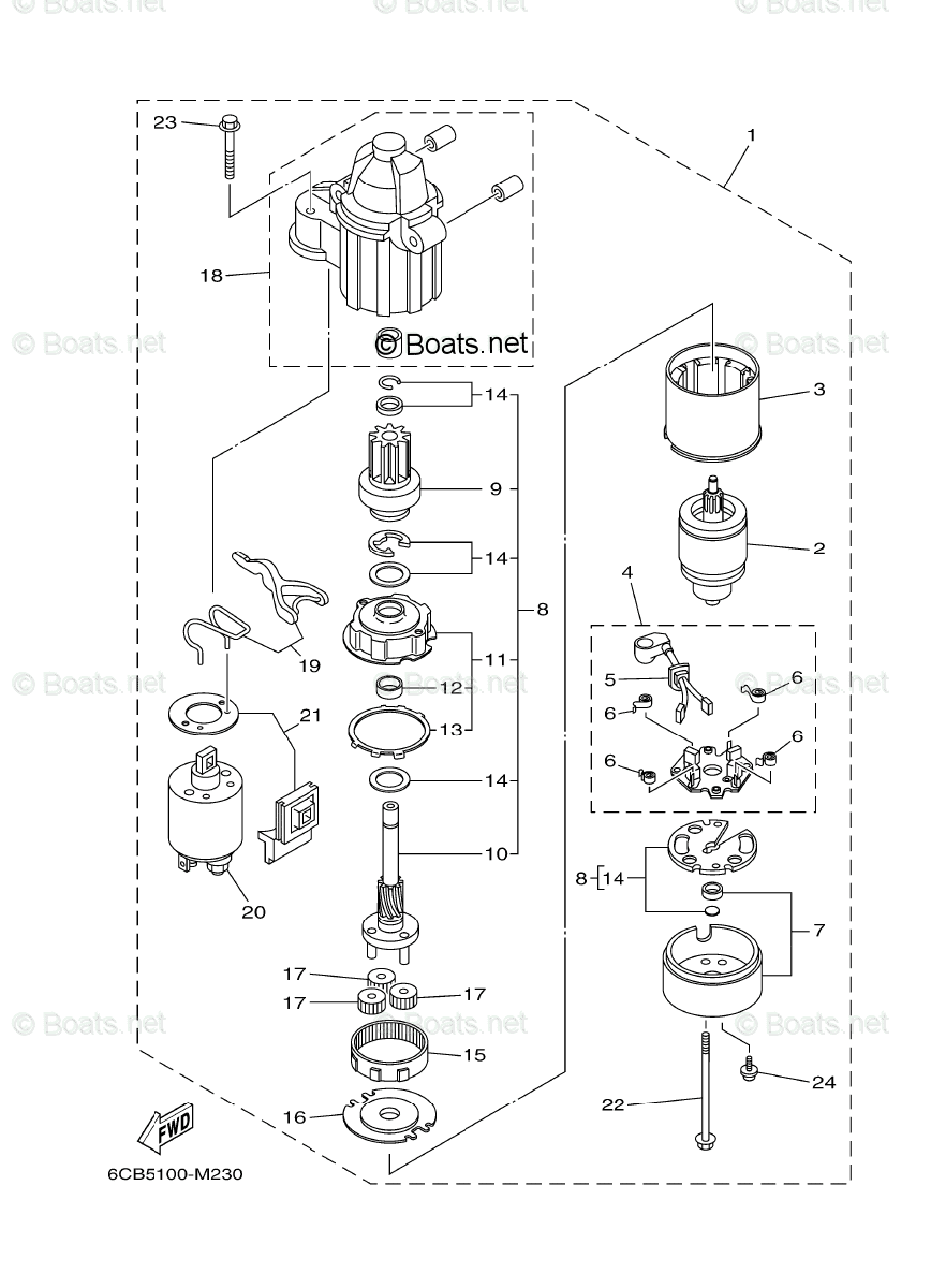 Yamaha Outboard Parts by Year 2006 And Later OEM Parts Diagram for