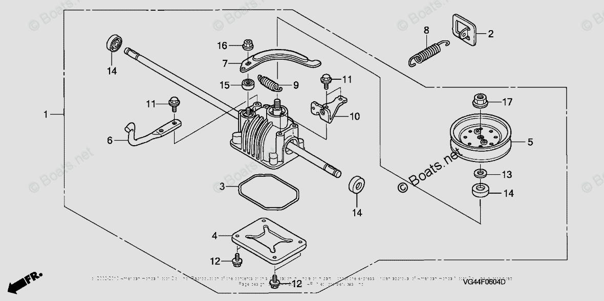 Honda Lawn Mowers HRR216K3 VXA VIN# MZCG-7200001 TO MZCG-7599999 OEM ...