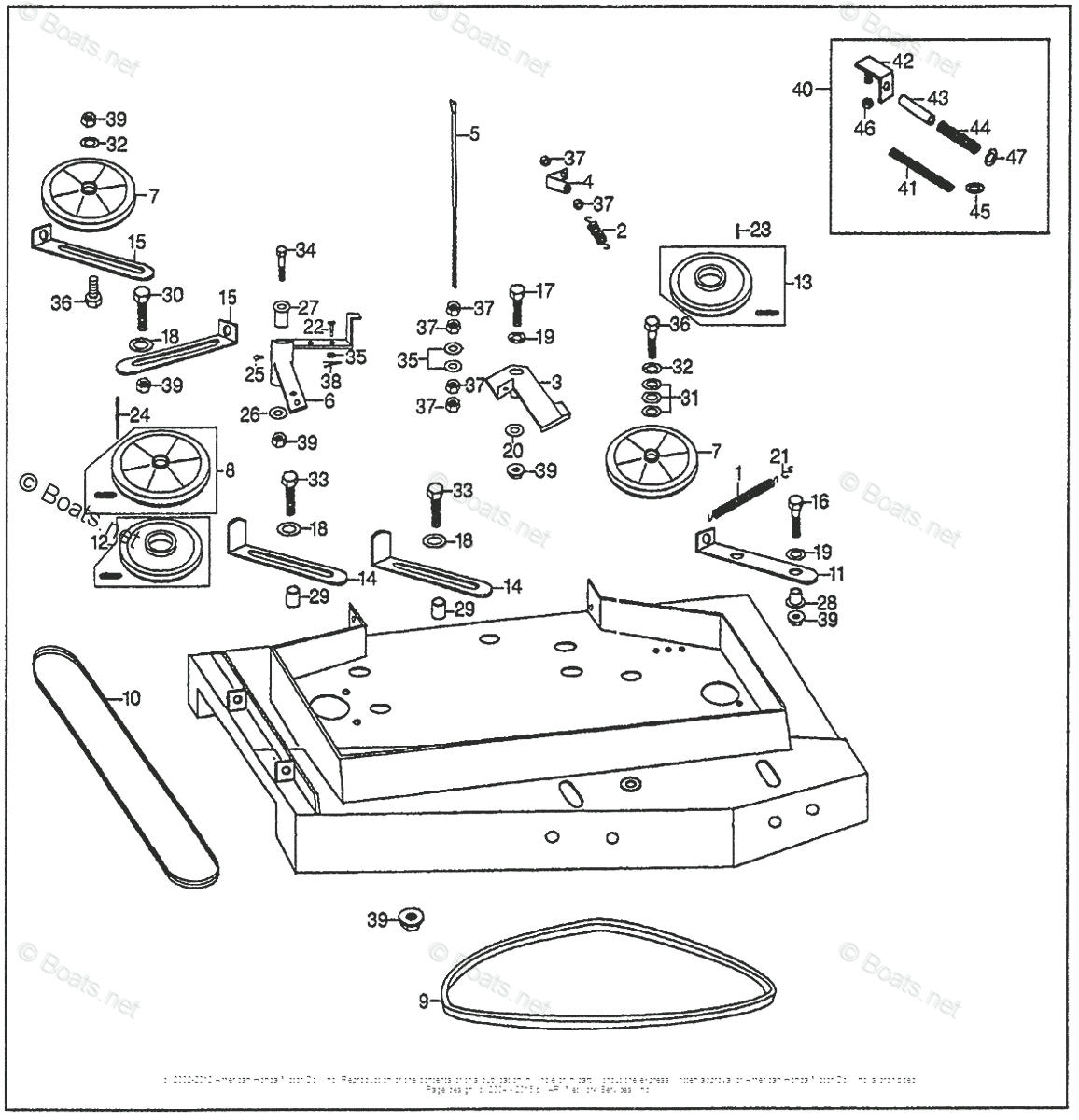 Honda Commercial Lawn Mowers CD7036 CCD2 36 MOWER DECK VIN CCD2