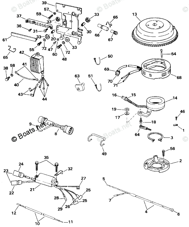 Evinrude Rigging Parts & Accessories 1993 OEM Parts Diagram for ...