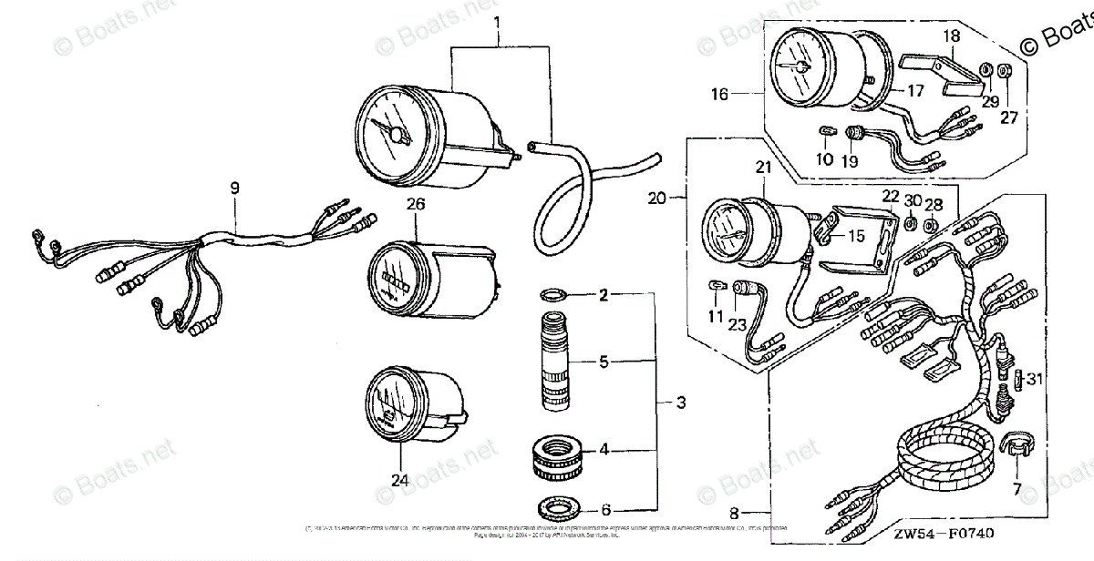 Honda Outboard Parts by HP & Serial Range 130HP OEM Parts Diagram for