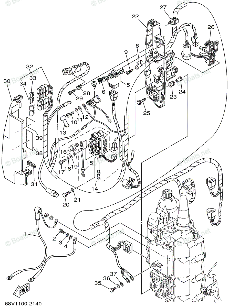 Yamaha Outboard 2002 OEM Parts Diagram for ELECTRICAL (2) | Boats.net