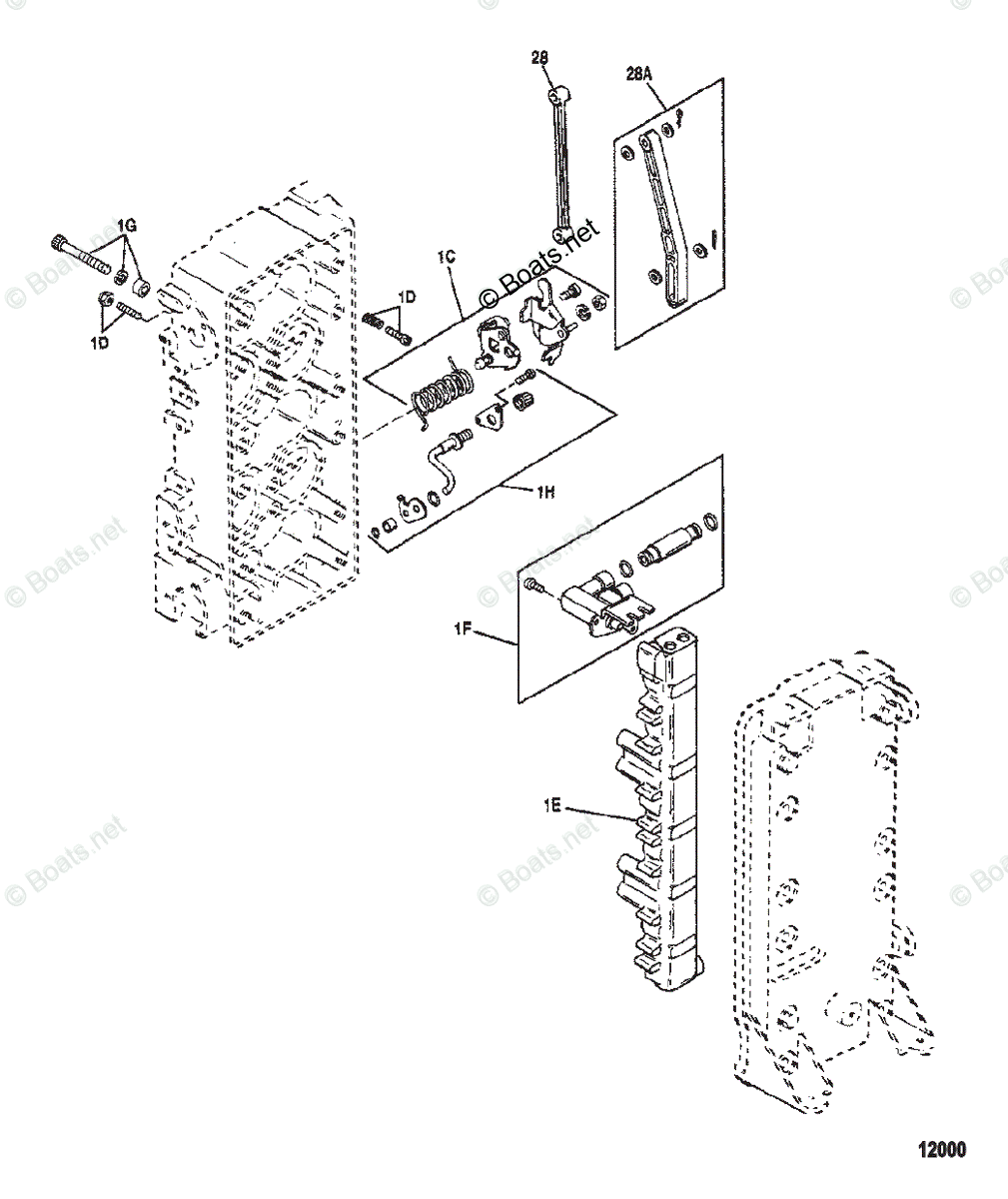 Mercury Outboard 175HP OEM Parts Diagram for FUEL MANAGEMENT SYSTEM
