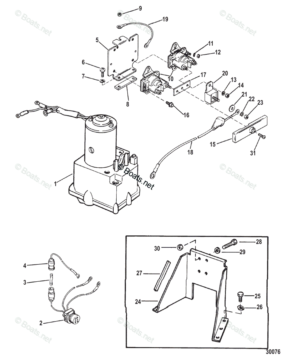 Mercruiser Sterndrive Transoms OEM Parts Diagram for HYDRAULIC PUMP AND ...