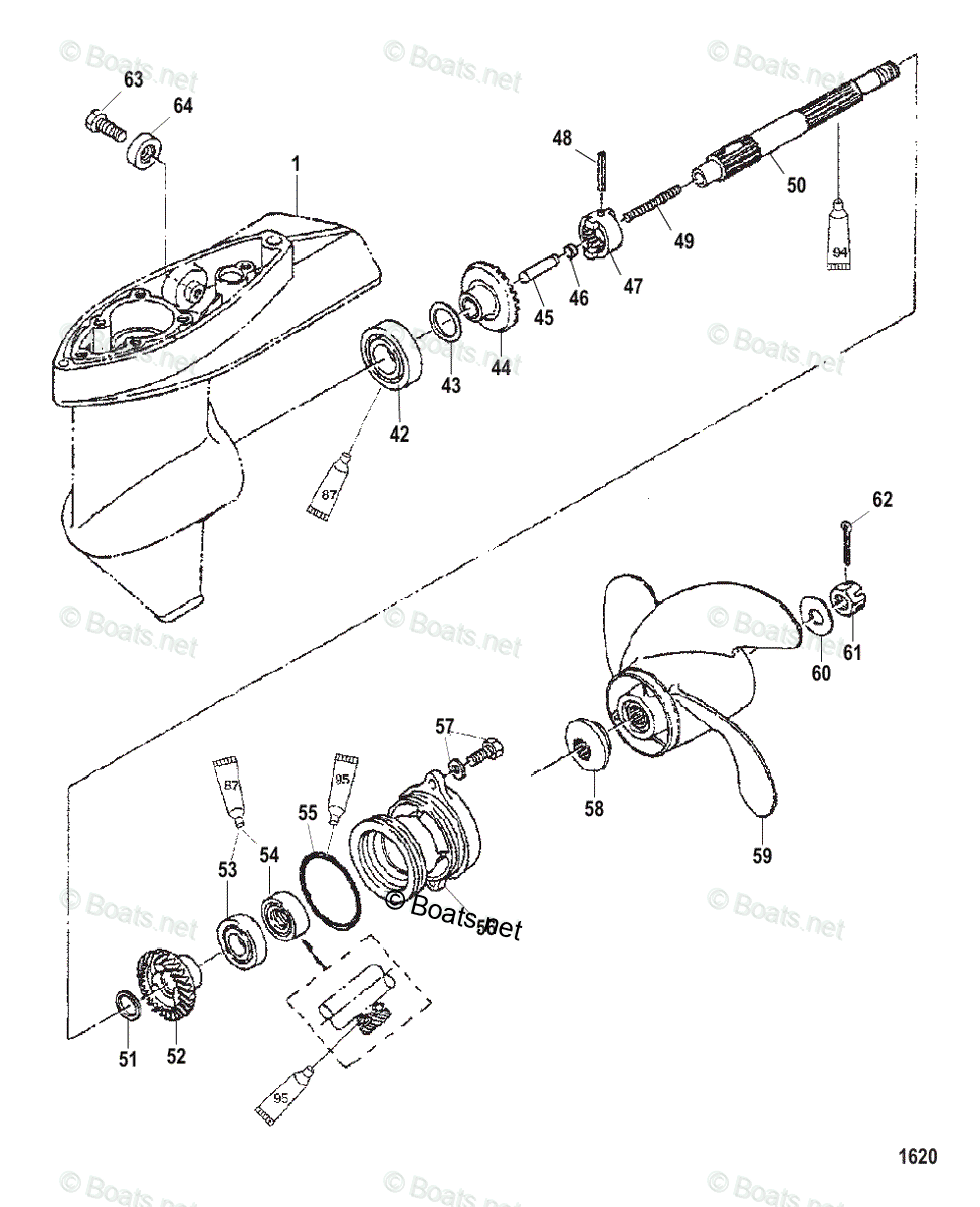 50 Hp Mercury Outboard Parts Diagrams | Reviewmotors.co