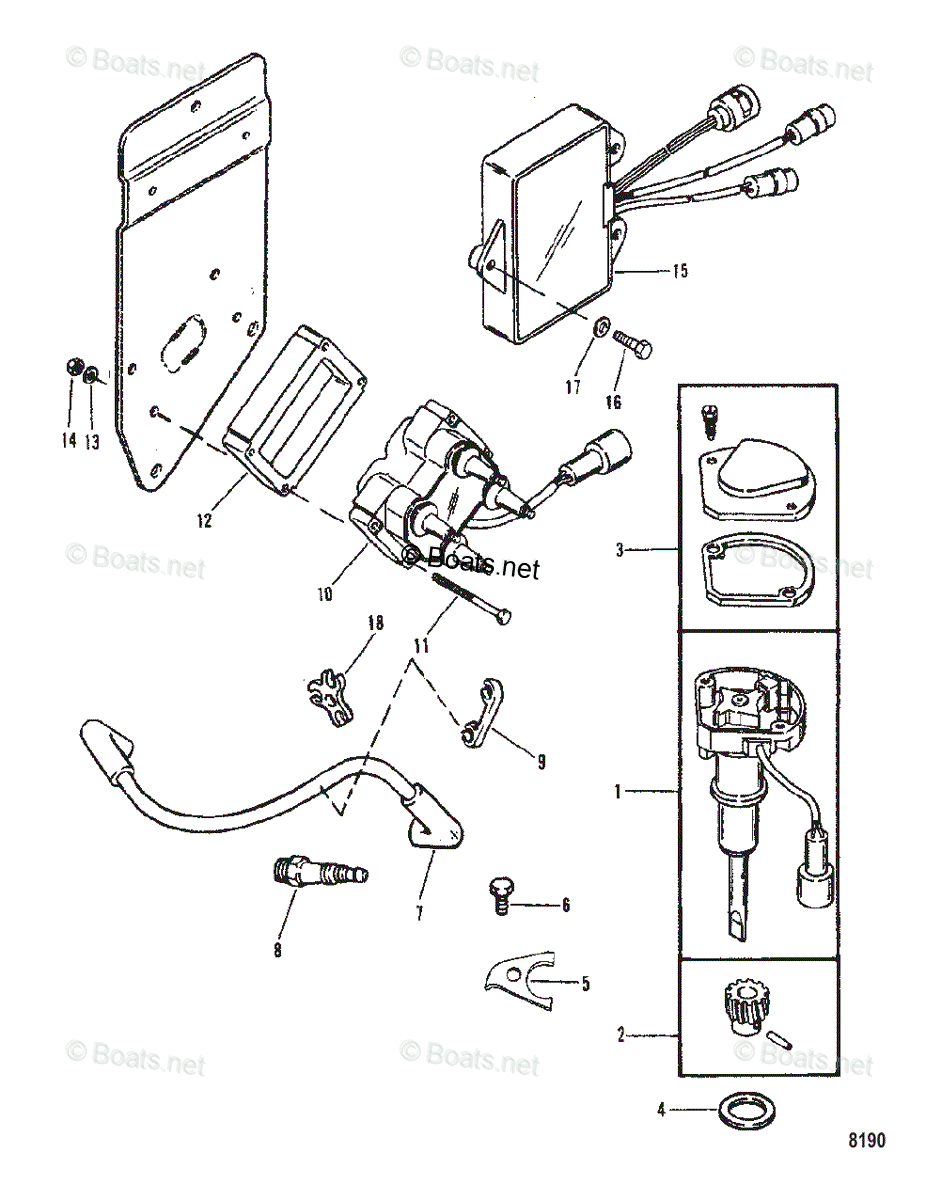 marieページ。 Mercruiser Sterndrive Gas Engines OEM Parts Diagram for