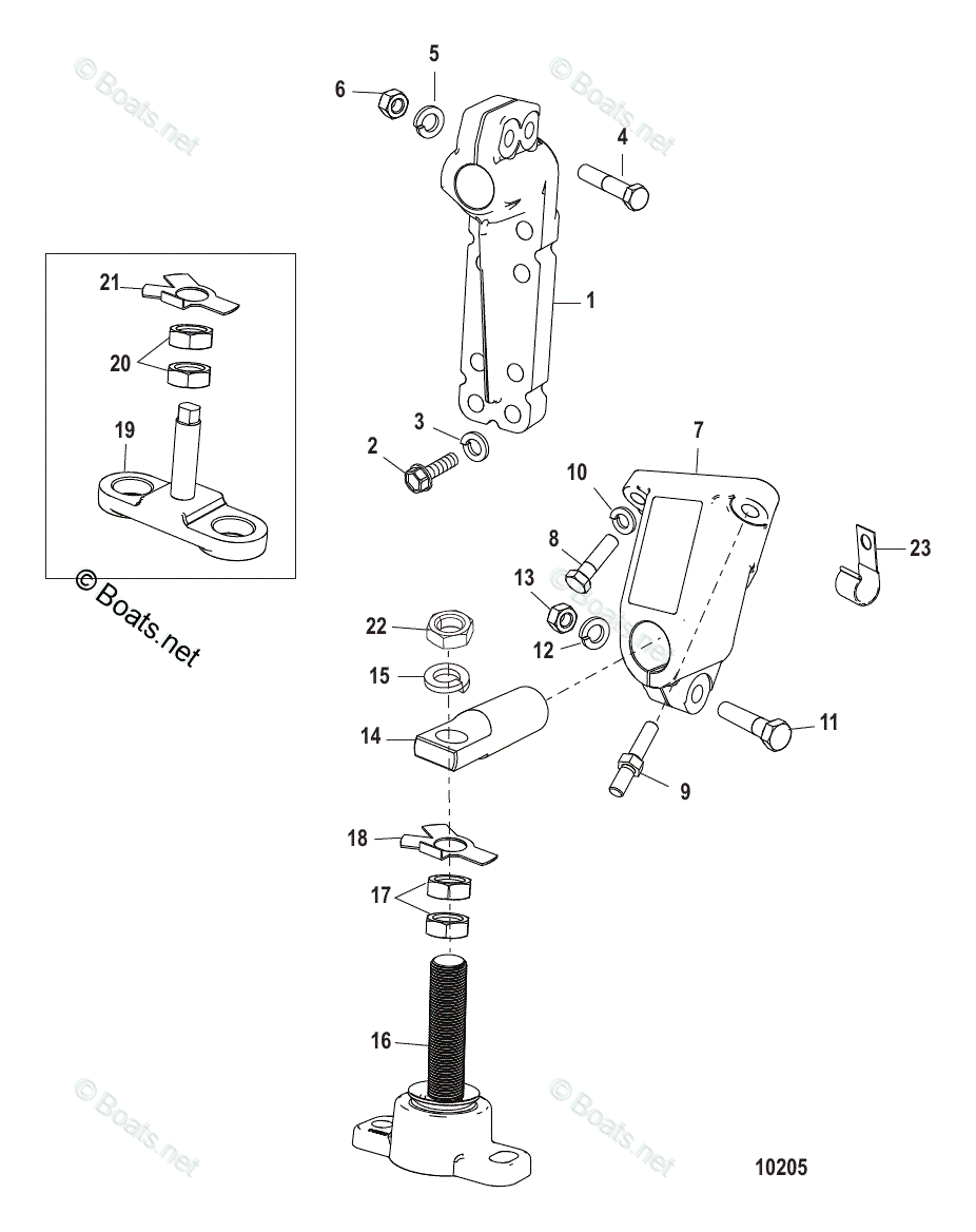 Mercruiser Inboard Gas Engines OEM Parts Diagram For Transmission And ...