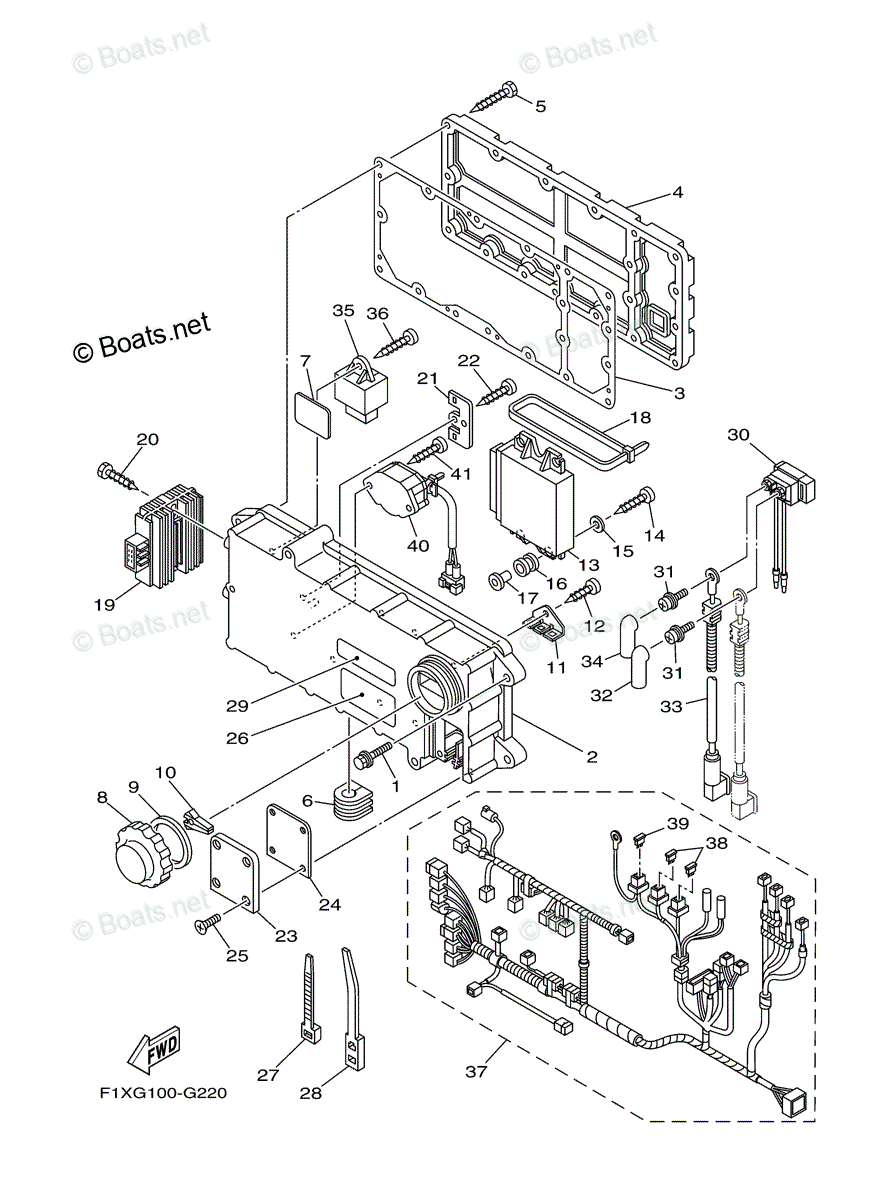 Yamaha Waverunner 2008 OEM Parts Diagram for ELECTRICAL (1 