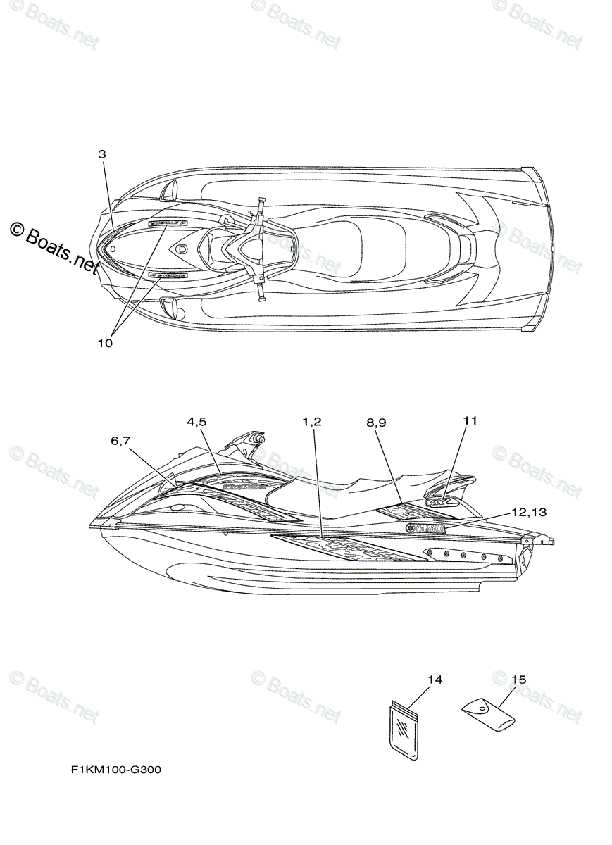 Yamaha Waverunner 2008 Oem Parts Diagram For Graphics