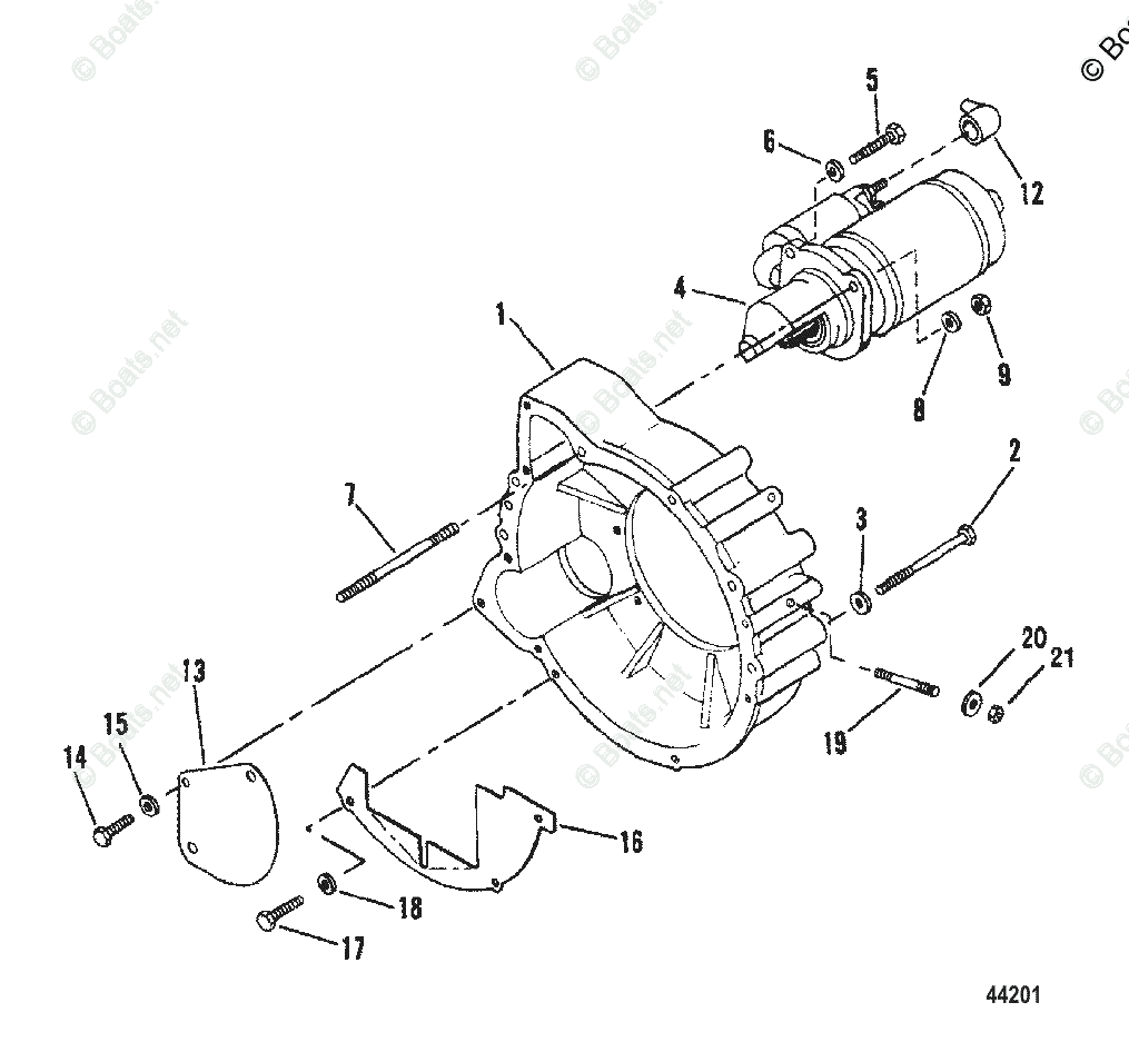 Mercruiser Sterndrive Diesel Engines Oem Parts Diagram For Flywheel 