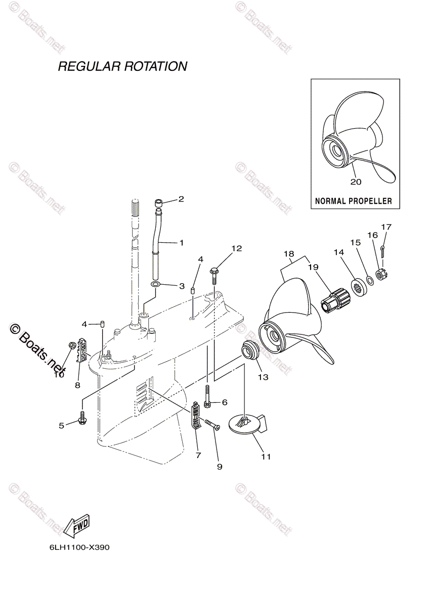 Yamaha Outboard 2023 OEM Parts Diagram for Lower Casing Drive 2 | Boats.net