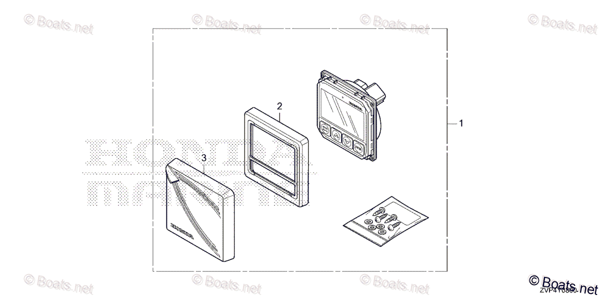 Honda Outboard 2007 And Later OEM Parts Diagram for DISPLAY