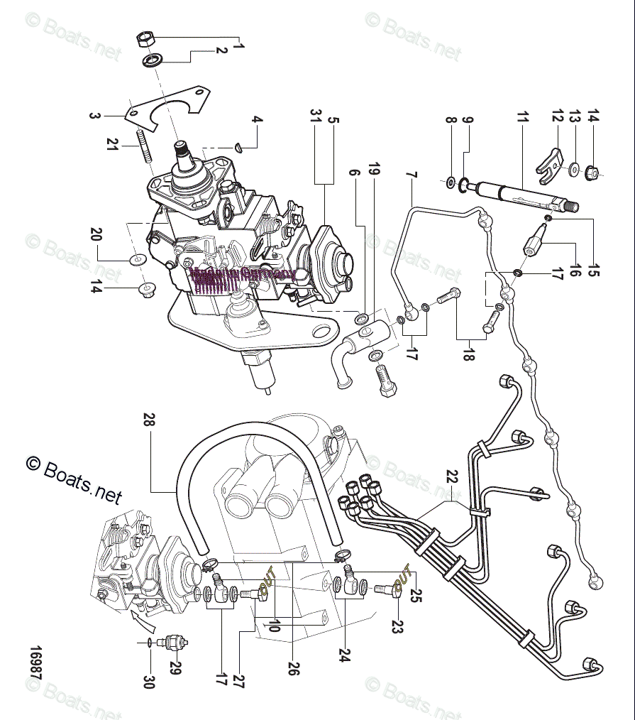 Mercury MerCruiser Inboard Parts by Size & Serial Diesel OEM Parts