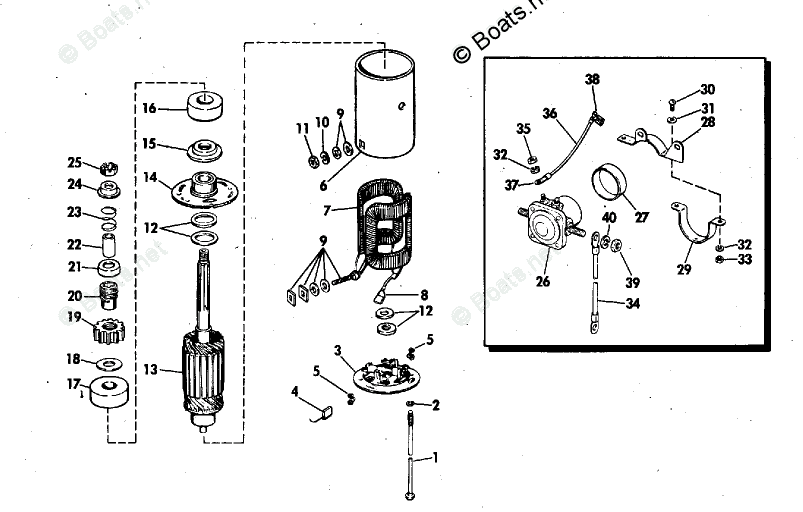 Johnson Outboard Starter Solenoid Wiring Diagram