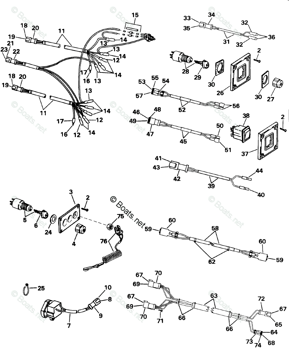 Evinrude Outboard Rigging Parts & Controls by Year 1998 OEM Parts