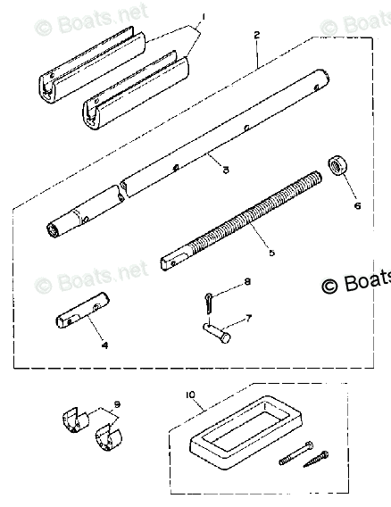 Yamaha Sterndrive 4.3L 262 CID V6 1990 OEM Parts Diagram For Optional ...