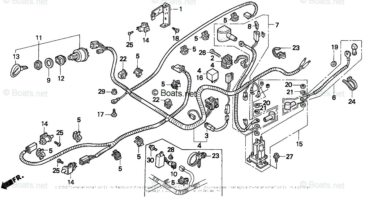 Honda Riding Lawn Mowers H1011 SA VIN# MZAW-6000001 OEM Parts Diagram ...