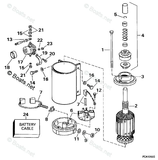 Evinrude Outboard Parts by HP 80HP OEM Parts Diagram for ELECTRIC