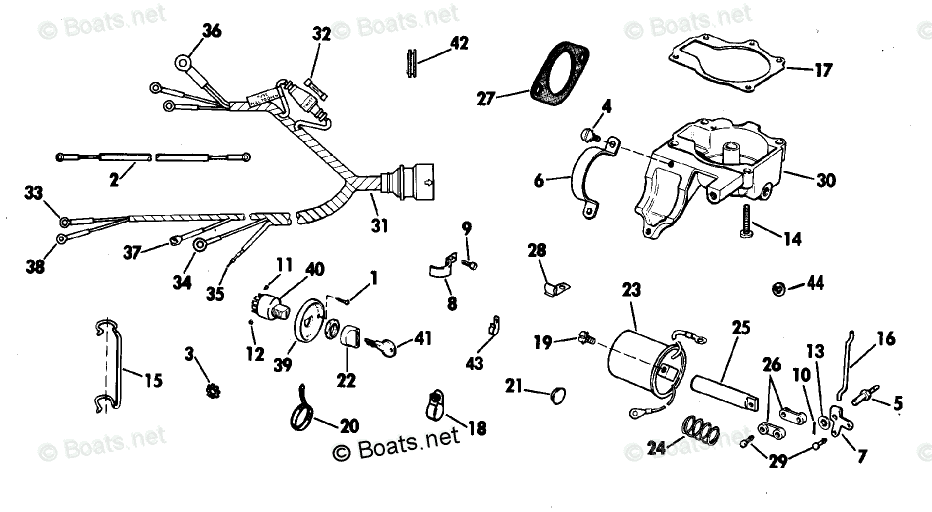 Evinrude Outboard Rigging Parts & Controls by Year 1981 OEM Parts