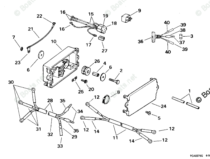 Johnson Outboard 80HP OEM Parts Diagram for Power Trim/Tilt Electrical