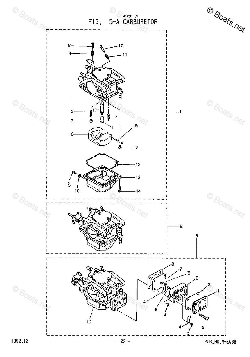 Tohatsu Outboard 2002 OEM Parts Diagram for CARBURETOR | Boats.net