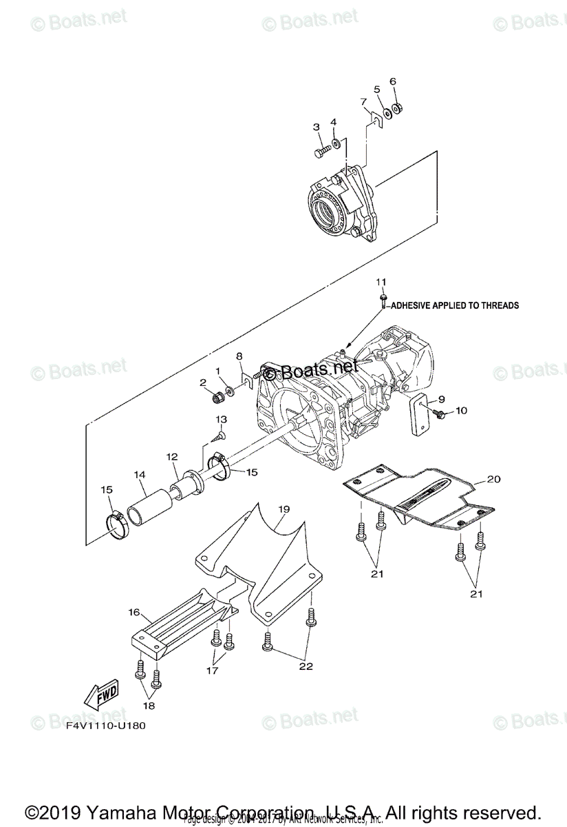 Yamaha Boats 2019 OEM Parts Diagram for Jet Unit 3 | Boats.net