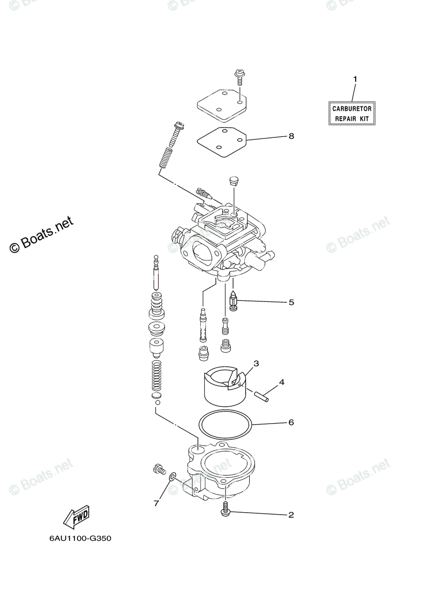 1996 YAMAHA T9 9 HP OUTBOARD SERVICE REPAIR MANUAL visual data 8
