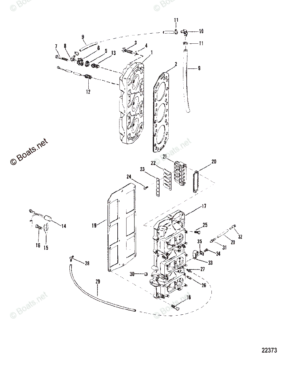 Mercury Outboard 150HP OEM Parts Diagram For Reed Block And, 56% OFF