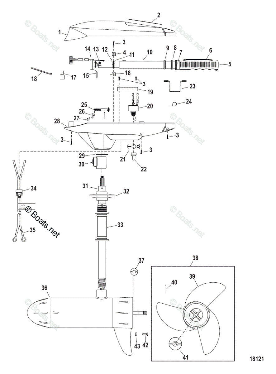 Motorguide Trolling Motor MotorGuide Fresh Water Series OEM Parts ...