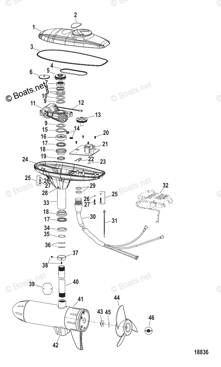 Trolling Motor Great White Series OEM Parts