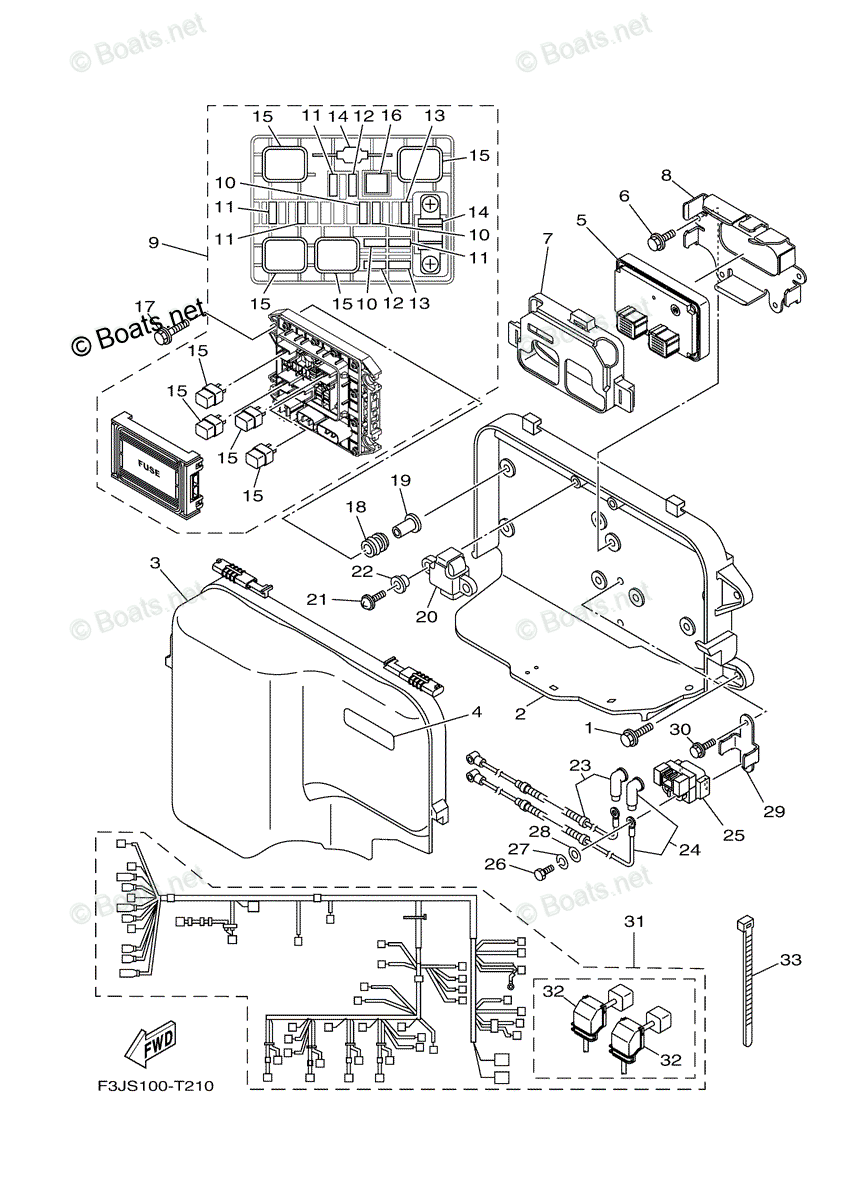 Yamaha Waverunner 2018 OEM Parts Diagram for ELECTRICAL (1) | Boats.net