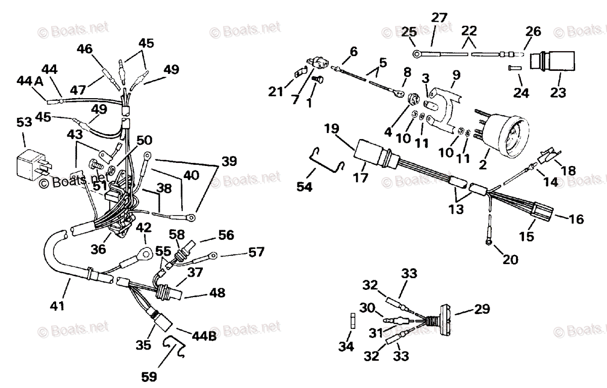 jm様 Johnson Outboard 1993 OEM Parts Diagram for Power Trim/Tilt