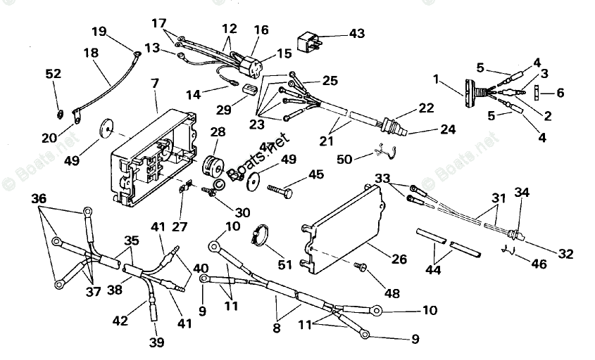 Johnson Outboard 100HP OEM Parts Diagram for Power Trim/Tilt Electrical