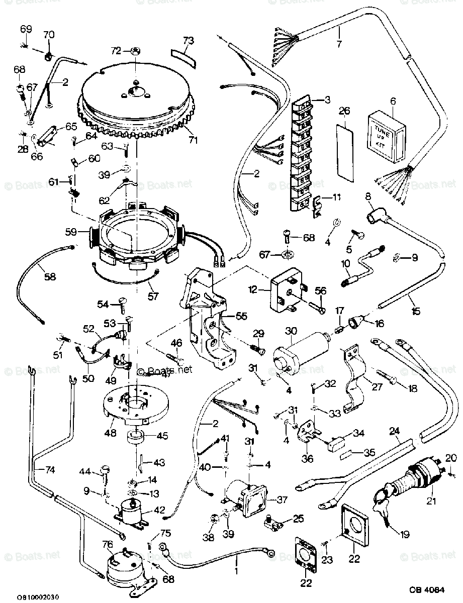 Mercury Force Outboard Parts by HP & Serial 50HP OEM Parts Diagram for
