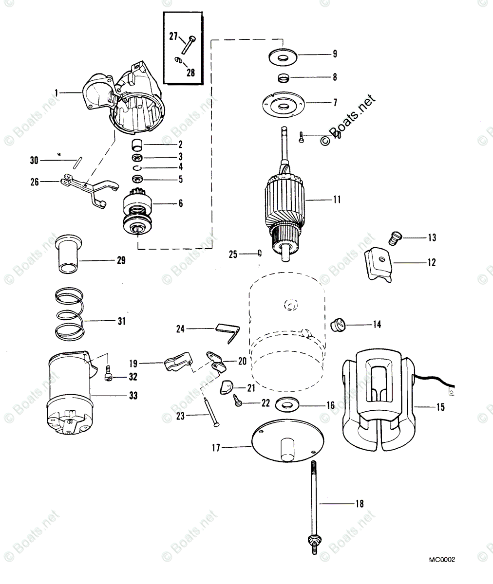 Mercury MerCruiser Sterndrive Parts by Size & Serial Engines - Gas OEM