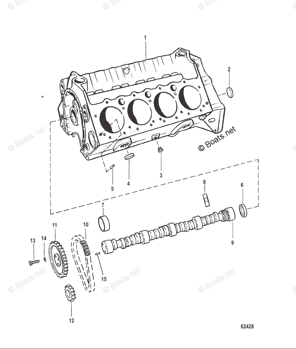 Mercury MerCruiser Sterndrive Parts by Size & Serial Engines - Gas OEM