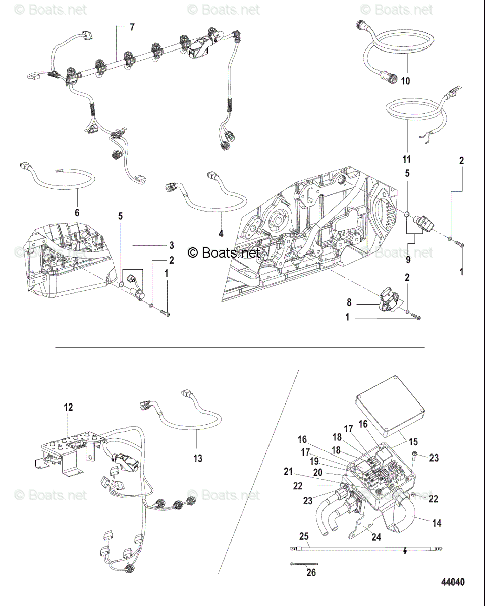 Mercury MerCruiser Inboard Parts by Size & Serial Diesel OEM Parts