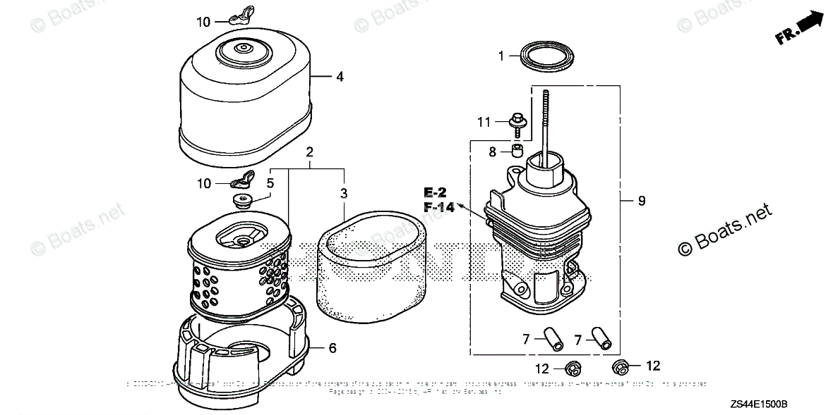 Honda Generators EZ5000 A VIN# EZEL-1000001 TO EZEL-1029999 OEM Parts ...